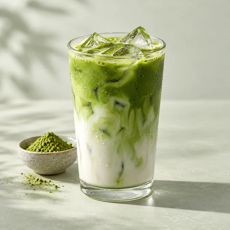 Inspirasi minuman dingin Matcha